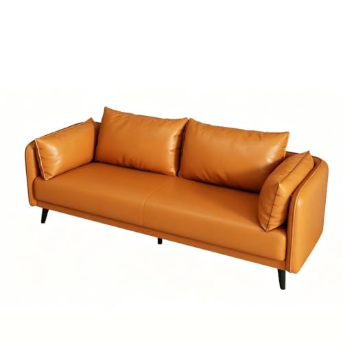KIBONCY 3-Sitzer Kunstledersofa B 175 cm Hochdichter Schaumstoff