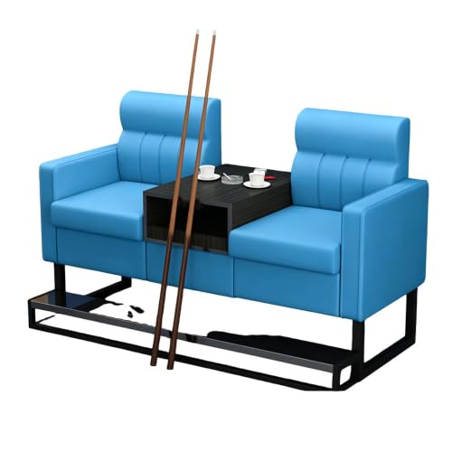 KIBONCY 2-Sitzer Billard Zuschauersofa 30 kg Lederoptik K