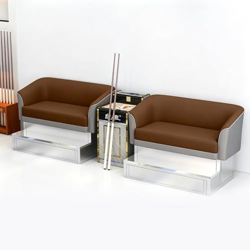 KIBONCY Billard-Zuschauersofa-Set 2-Sitzer 300x120 cm Blau