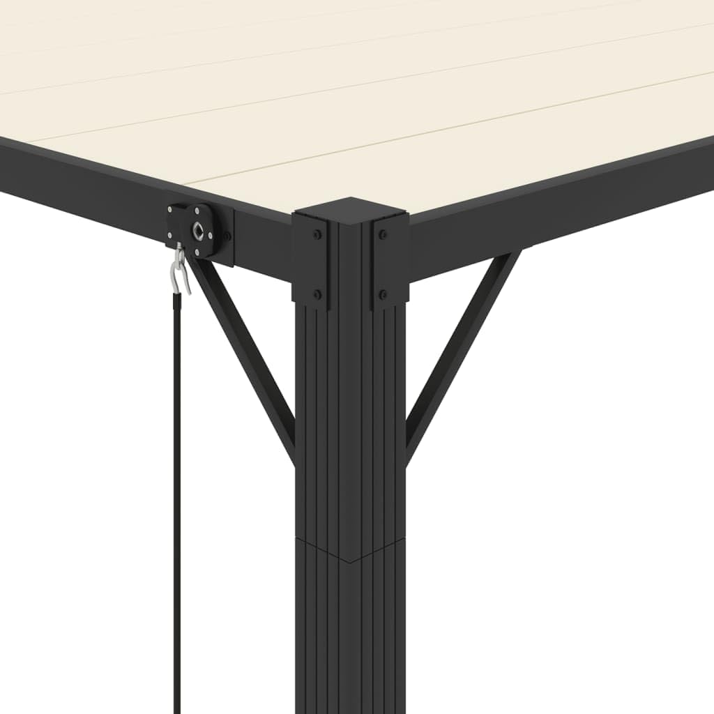 Kaloriko Pergola Mit Verstellbarem Lamellendach 3x4 M Creme
