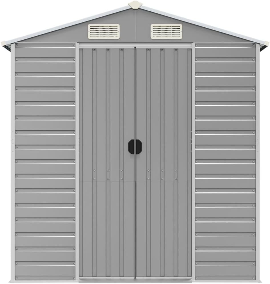 Boltkex Gerätehaus Hellgrau 191x810x198 cm Verzinkter Stahl