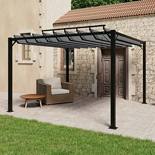 Kaloriko Pergola Mit Verstellbarem Lamellendach 3x4 M Creme