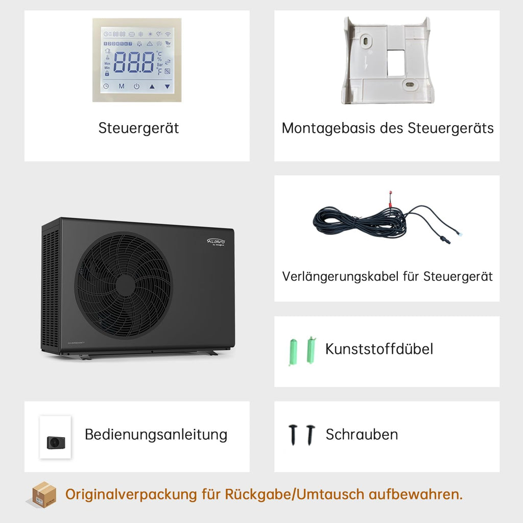 ALSAVO ALSAVO HEAT 07i9 Monoblock Luftwärmepumpe INVERBOOST HEAT R290 7 kW Einphasig Einzelventilator A+++