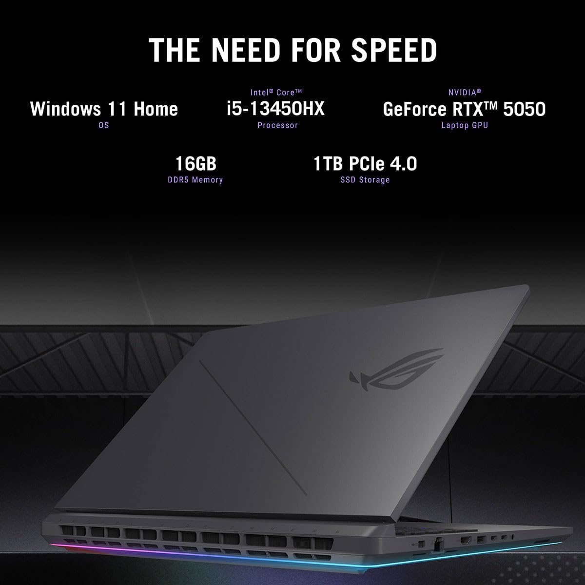 ASUS ROG Strix G16 2025 Gaming Notebook 16 Zoll FHD+ 165Hz Intel Core i5-13450HX RTX 5050 16GB DDR5 1TB SSD