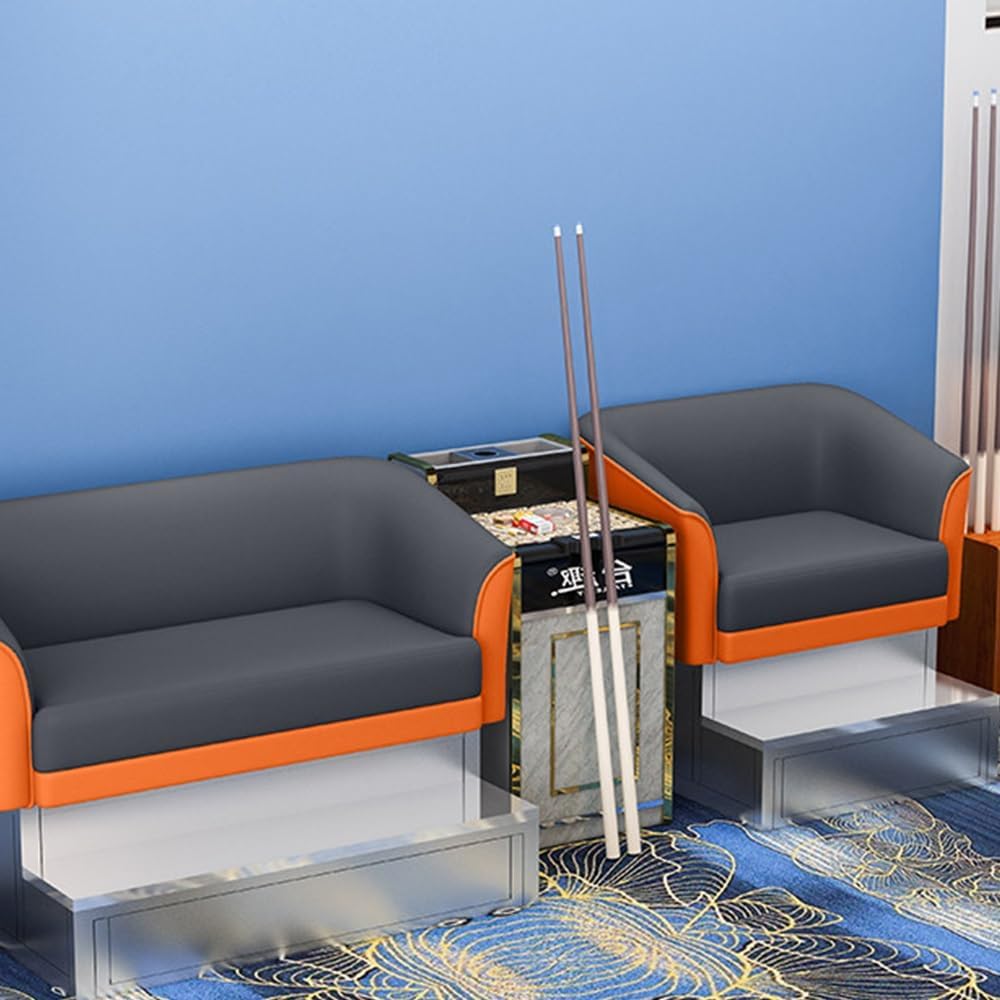 KIBONCY Billard-Zuschauersofa-Set 2-Sitzer 300x120 cm Blau