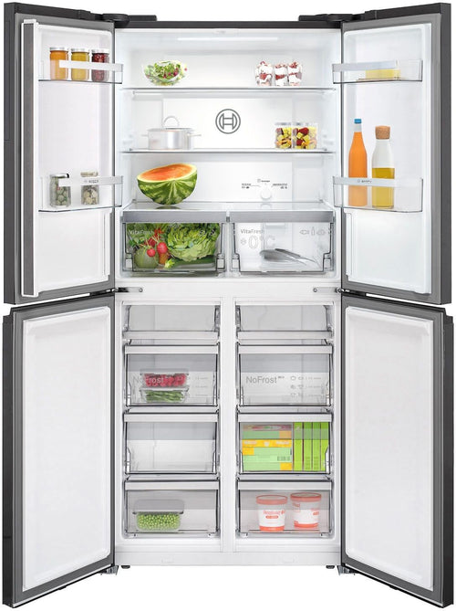 Bosch KMC85LBEA Serie 4 French Door Kühl-Gefrier-Kombination 189,5x85,5 cm 324/223 L NoFrost Schwarz