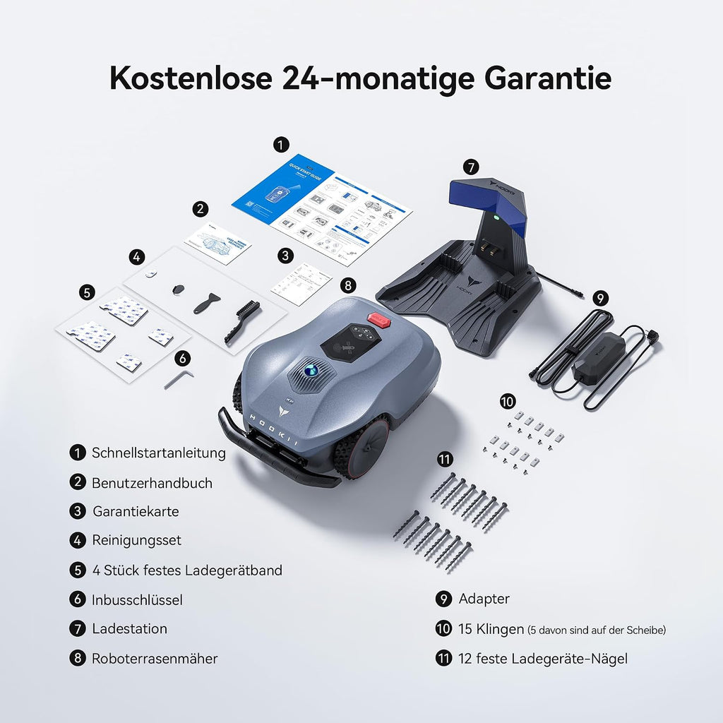 HOOKII Neomow X SE Mähroboter Ohne Begrenzungskabel 3000㎡ Grau