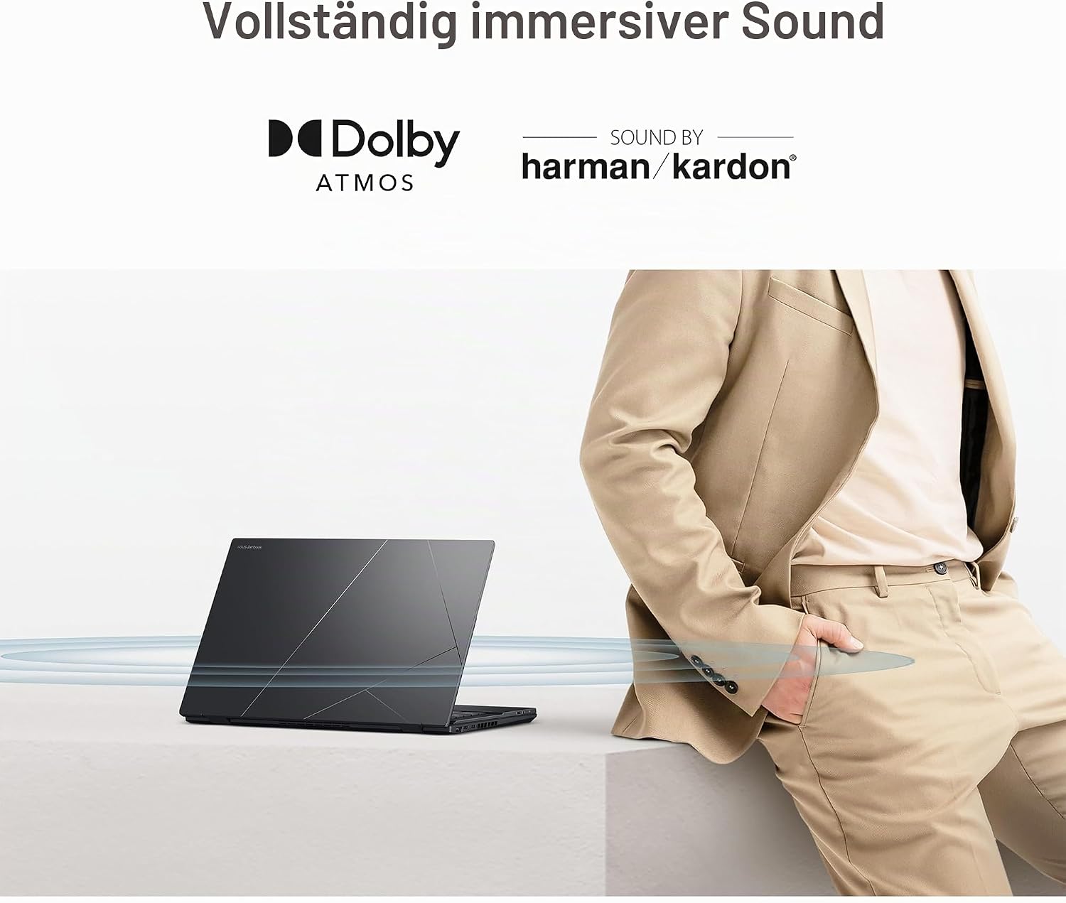 ASUS Zenbook Duo UX8406CA-PS99T 14 Zoll OLED 3K 120Hz Dual Touch Laptop Intel Core Ultra 9 32GB RAM 1TB SSD Grau