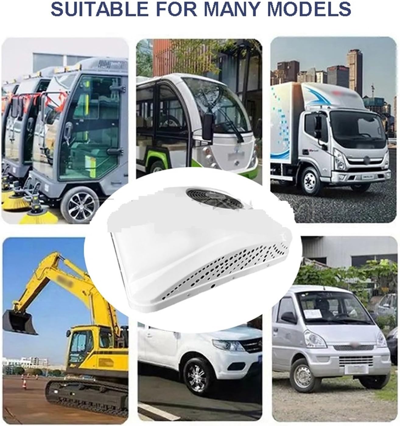 Elektrische Wohnmobil-Wärmepumpe 12 V 24 V 2300 W Weiß