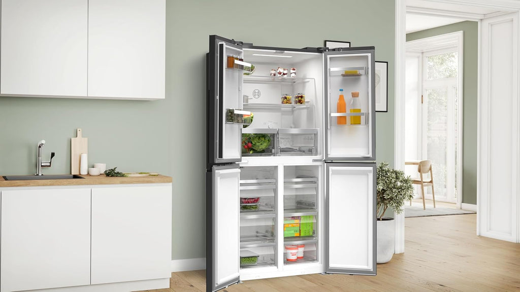 Bosch KMC85LBEA Serie 4 French Door Kühl-Gefrier-Kombination 189,5x85,5 cm 324/223 L NoFrost Schwarz