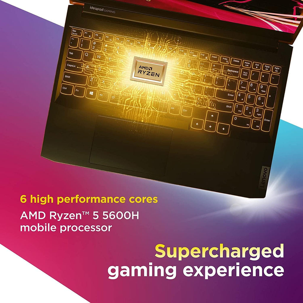 Lenovo IdeaPad Gaming 3 15.6" 120Hz Laptop AMD Ryzen 5-5600H 8GB RAM 512GB SSD RTX 3050 Ti 4GB GDDR6 Shadow Black