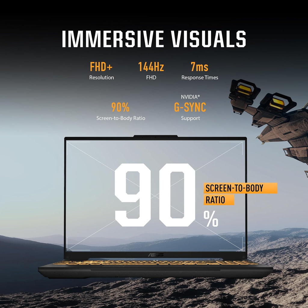 ASUS TUF Gaming F16 FX607VU-SS53 40.6 cm FHD+ 144Hz IPS-Level 16:10 Intel Core 5 210H RTX 4050 16 GB DDR5 512 GB SSD Win11 Mecha Gray