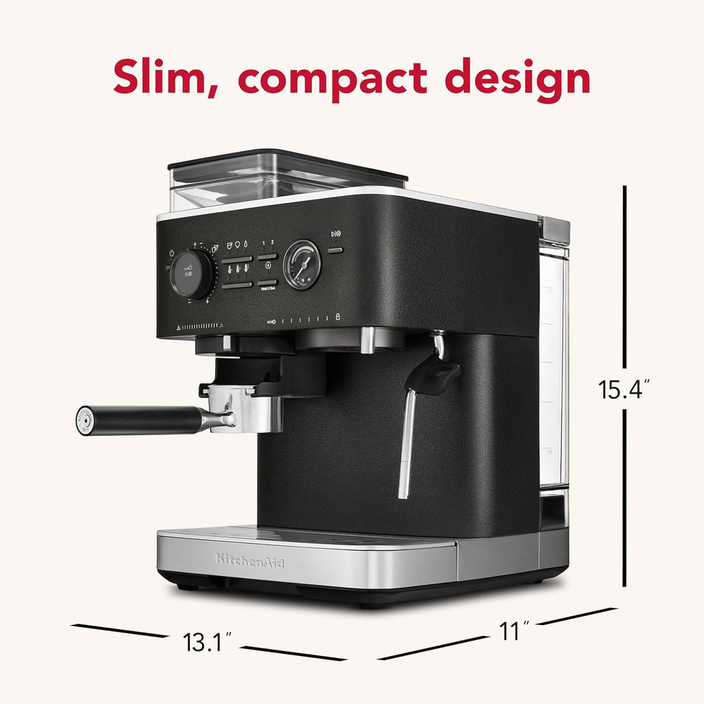 KitchenAid KES6551 Halbautomatische Espressomaschine 1500 W 15 Bar Schwarz