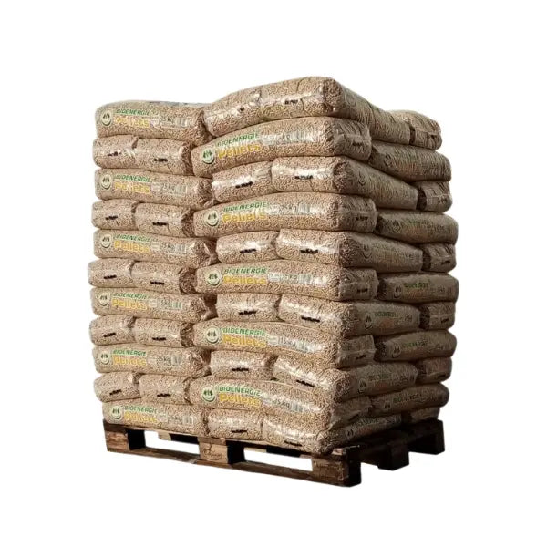 Bioenergie Holzpellets DINplus & ENplus A1 – Palette 990 kg (66 x 15 kg) – Premium Nadelholz aus Deutschland