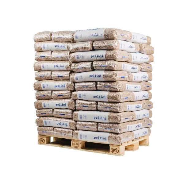 Pellini Holzpellets ENplus A1 – 990 kg Palette (66 × 15 kg) Premium-Pelletbrennstoff für Heizung