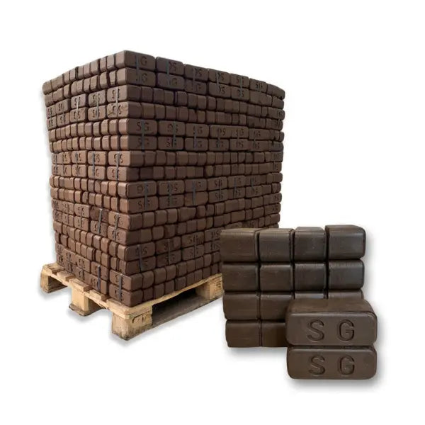 Premium Torfbriketts aus Deutschland – 960 kg Palette hochwertige Heizbriketts für Kamin und Ofen