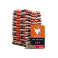 Heizfuxx Holzpellets Red ENplus A1 – 975 kg Palette (65 x 15 kg) | Premium Heizpellets aus Nadelholz