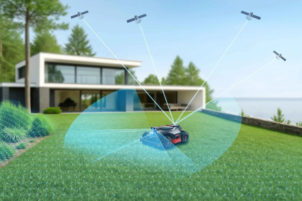 NexLawn NAVIA 5500 AWD Mähroboter ohne Begrenzungskabel für Rasenflächen bis 5.500 m²