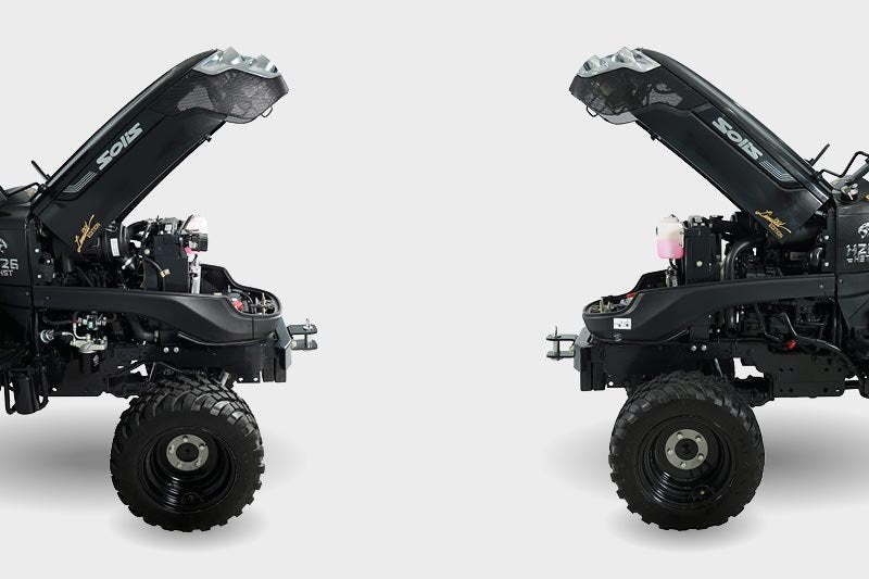 Solis Kompakttraktor 26 HST Panther Sondermodell in Schwarz Grundmaschine ohne Bereifung