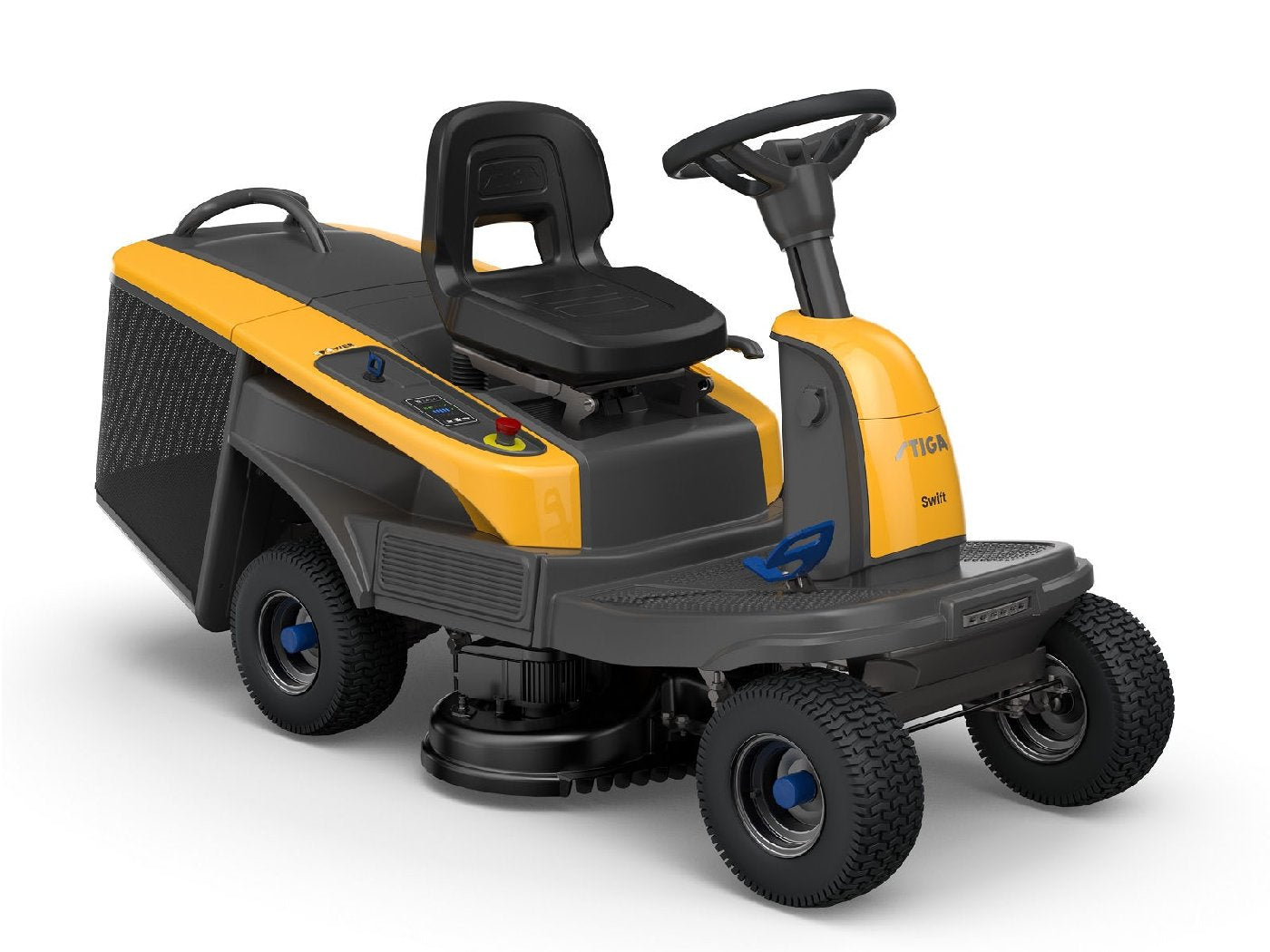 Stiga Akku-Aufsitzmäher Swift 372e mit 4 x 5 Ah Akkus und 1 x Ladegerät