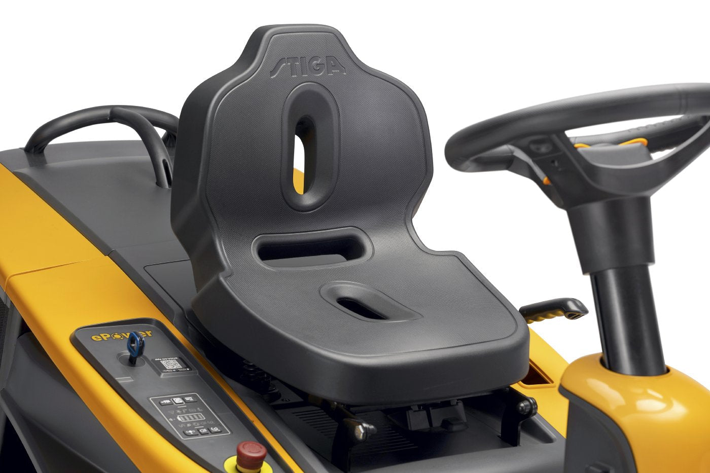 Stiga Akku-Aufsitzmäher Swift 372e mit 4 x 5 Ah Akkus und 1 x Ladegerät