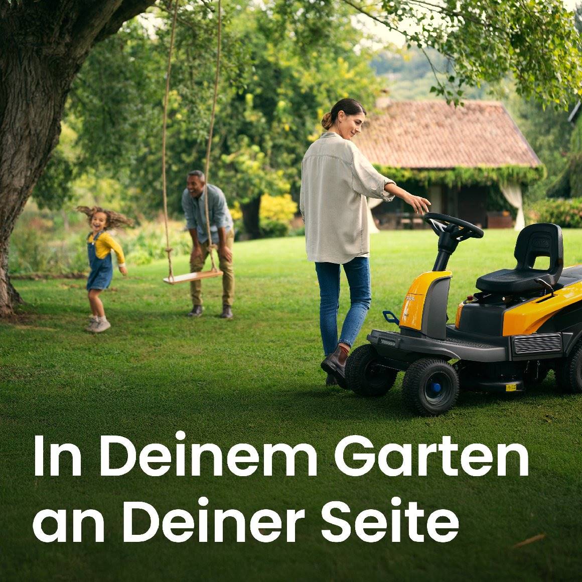 Stiga Akku-Aufsitzmäher Swift 372e mit 4 x 5 Ah Akkus und 1 x Ladegerät