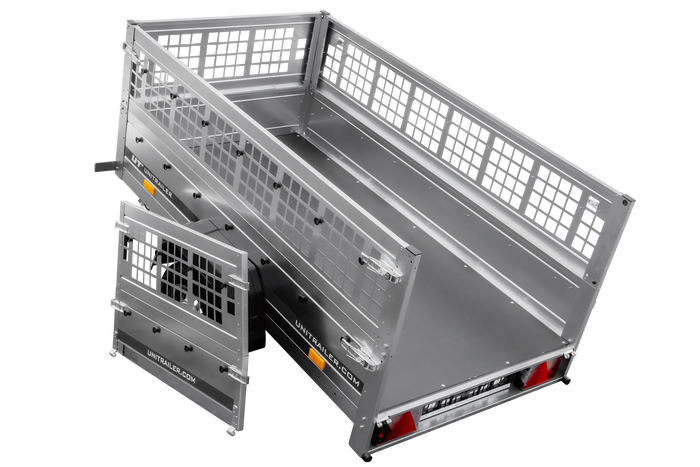 Anhänger Führerschein B Garden Trailer 200 KIPP 200×106 cm 750 kg mit Laubgitteraufsatz-Neu