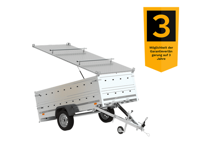 Anhänger GARDEN TRAILER 264 KIPP mit Bordwandaufsatz und Aludeckel-Neu