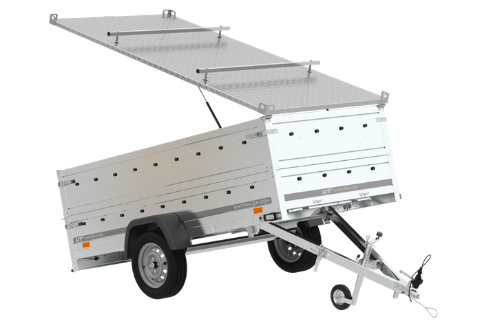 Anhänger GARDEN TRAILER 264 KIPP mit Bordwandaufsatz und Aludeckel-Neu
