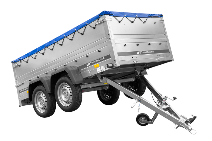 Anhänger mit zwei Achsen Garden Trailer 264/2 KIPP [inkl. zusätzliche Bordwände und Flachplane]-Neu