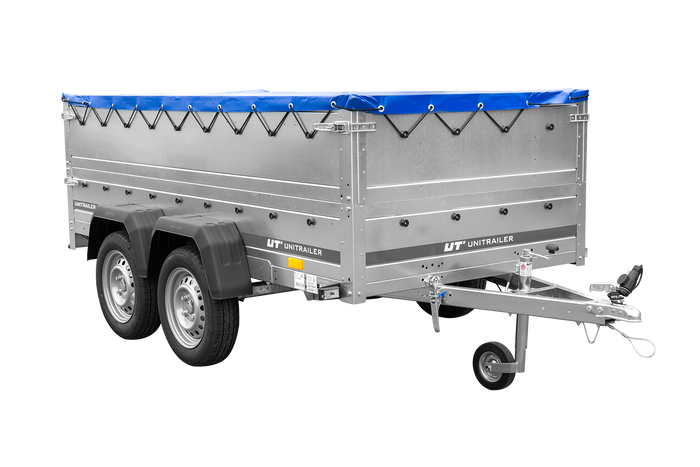 Anhänger mit zwei Achsen Garden Trailer 264/2 KIPP [inkl. zusätzliche Bordwände und Flachplane]-Neu