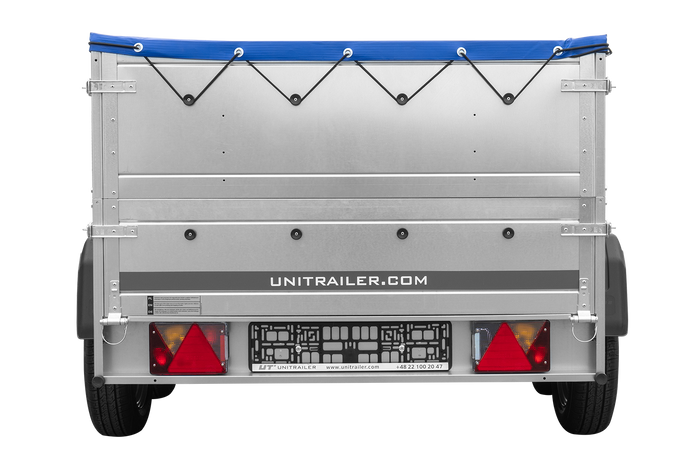 Anhänger mit zwei Achsen Garden Trailer 264/2 KIPP [inkl. zusätzliche Bordwände und Flachplane]-Neu
