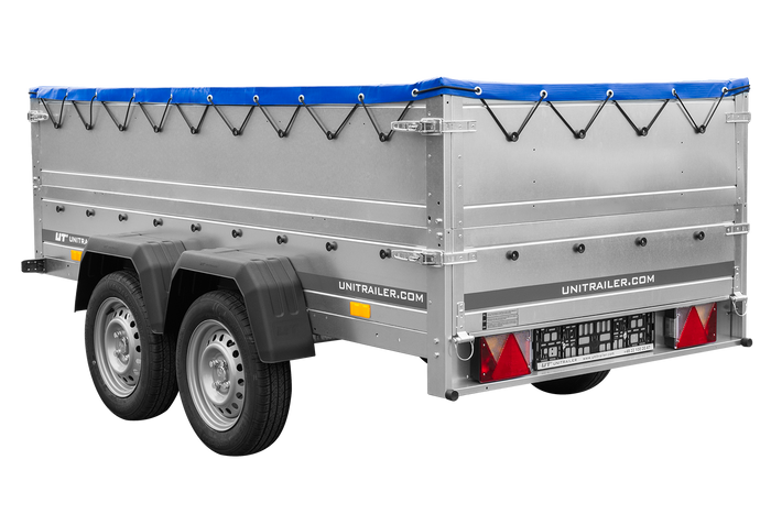 Anhänger mit zwei Achsen Garden Trailer 264/2 KIPP [inkl. zusätzliche Bordwände und Flachplane]-Neu