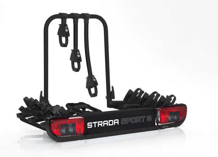 Atera Strada Sport M3 + 4. Fahrradadapter – 4-Fahrrad-Anhängerkupplungsträger (schwarz)-Neu