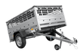 Autoanhänger 200×125 UNITRAILER GARDEN 201 KIPP mit Gitterwänden, H-0-Rahmen und grauer Plane-Neu