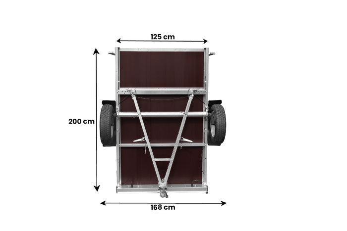 Autotransportanhänger 200×125 UNITRAILER GARDEN 201 KIPP-Neu