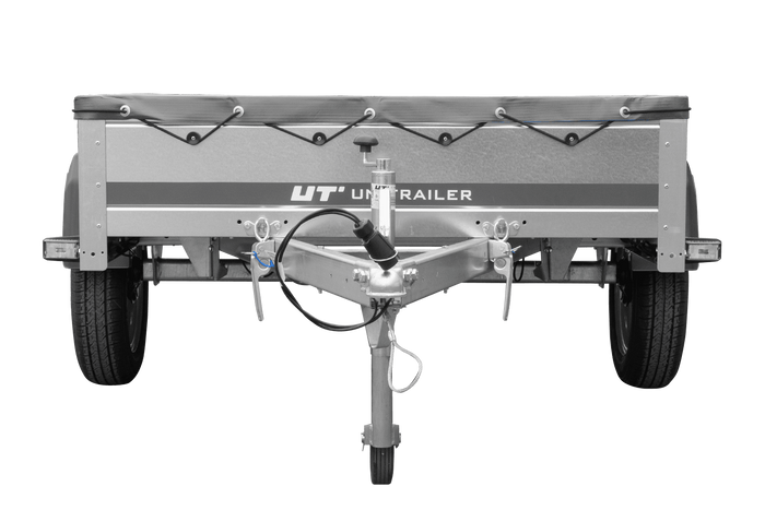 Autotransportanhänger 200×125 UNITRAILER GARDEN 201 KIPP mit H-0-Rahmen und grauer Plane-Neu