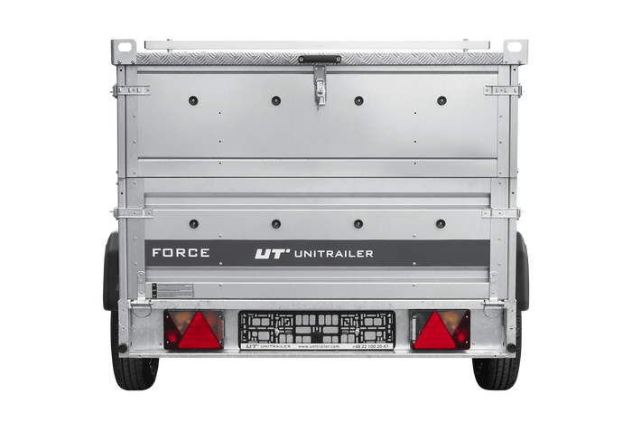 Autotransportanhänger 230×125 UNITRAILER FORCE 230 KIPP mit BIS-Seitenwänden und Aluminiumabdeckung-Neu