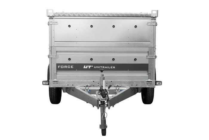 Autotransportanhänger 230×125 UNITRAILER FORCE 230 KIPP mit BIS-Seitenwänden und Aluminiumabdeckung-Neu
