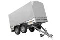 Der Anhänger Garden Trailer 264/2 KIPP MIT STÜTZRAD, H-1100-HOCHSPRIEGEL UND GRAUER PLANE-Neu