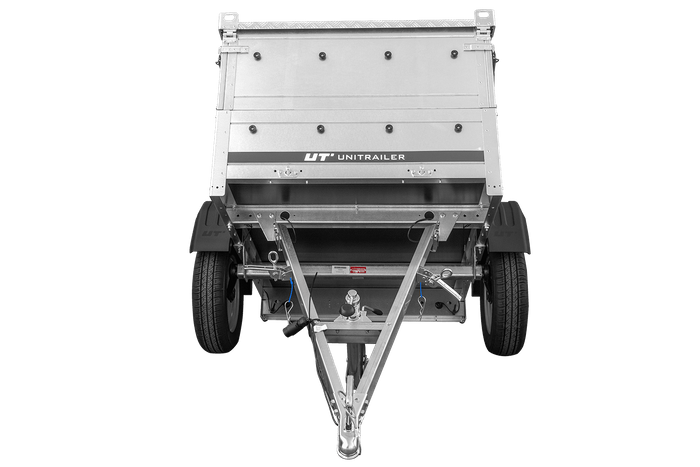 Einachsanhänger 150×106 UNITRAILER GARDEN 150 KIPP mit BIS-Seitenwänden und Aluminiumabdeckung-Neu