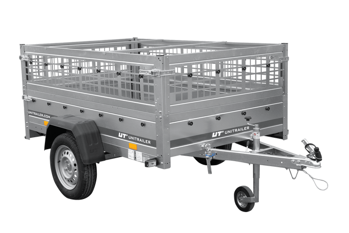 Einachsanhänger 200×125 UNITRAILER GARDEN 201 KIPP mit Gitterseitenwänden-Neu