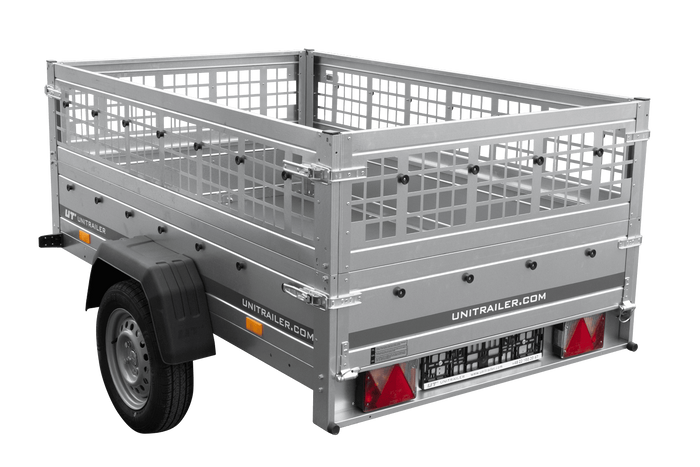 Einachsanhänger 200×125 UNITRAILER GARDEN 201 KIPP mit Gitterseitenwänden-Neu