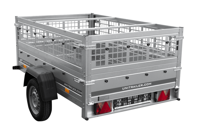 Einachsanhänger 200×125 UNITRAILER GARDEN 201 KIPP mit Gitterseitenwänden-Neu