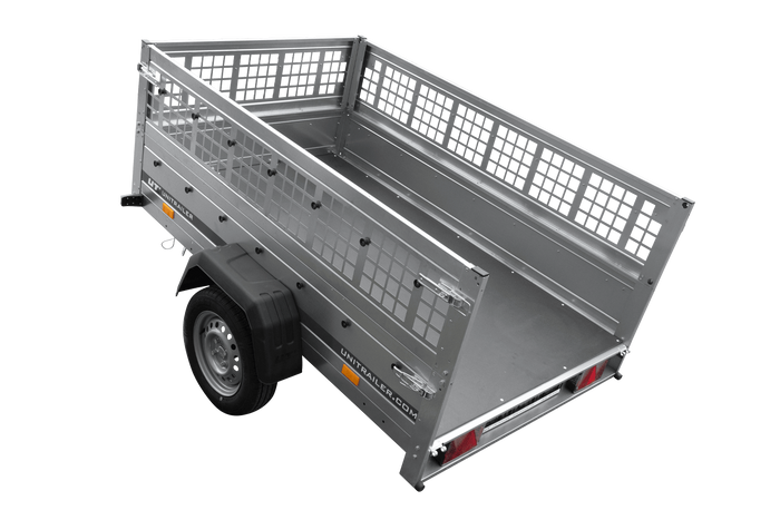 Einachsanhänger 200×125 UNITRAILER GARDEN 201 KIPP mit Gitterseitenwänden-Neu