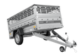 Einachsanhänger 230×125 UNITRAILER FORCE 230 KIPP mit Gitterwänden, H-0-Rahmen und grauer Plane-Neu