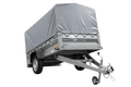 Einachsanhänger 230×125 UNITRAILER FORCE 230 KIPP mit H-800 Spriegel und grauer Hochplane-Neu