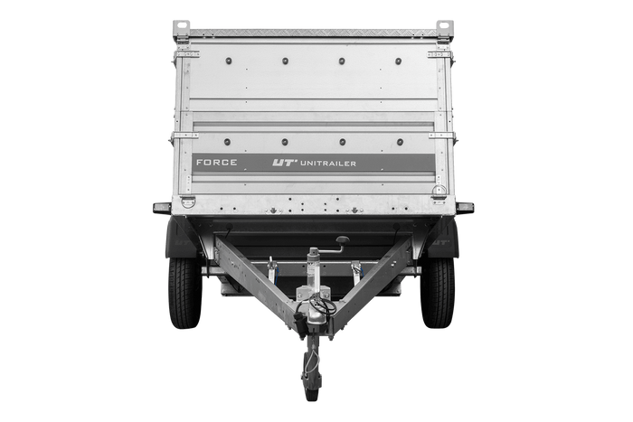 Einachsanhänger 264×125 UNITRAILER FORCE 264 KIPP mit BIS-Seitenwänden und Aluminiumabdeckung-Neu