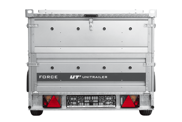 Einachsanhänger 264×125 UNITRAILER FORCE 264 KIPP mit BIS-Seitenwänden und Aluminiumabdeckung-Neu