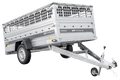 Einachsanhänger 264×125 UNITRAILER FORCE 264 KIPP mit Gitterwänden, H-0-Rahmen und grauer Plane-Neu